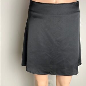 Black A-Line Midi Skirt for Work